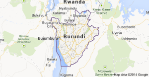 map of burundi